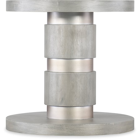 Contemporary Side Table with Hidden Casters