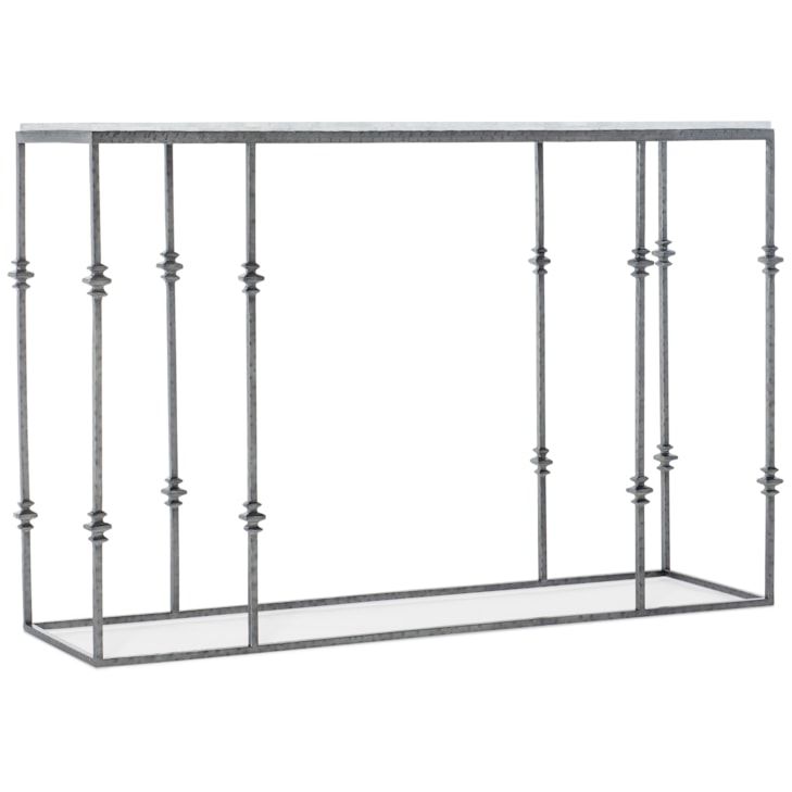 Hooker Furniture Commerce and Market Small Stone and Metal Console