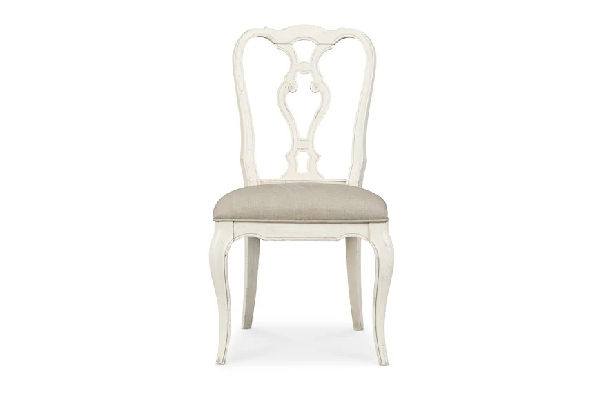 Traditions Wood Back Side Chair by Hooker Furniture at Stoney Creek Furniture 