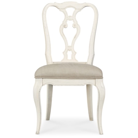 Wood Back Side Chair