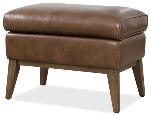 Contemporary Chair Ottoman with Splayed-Leg Base