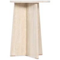 Transitional Round Stone Spot Table