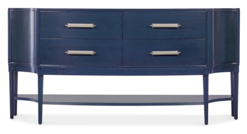 Traditional Credenza with Self-Closing Drawers