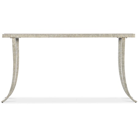Transitional Console Table with Marble Top