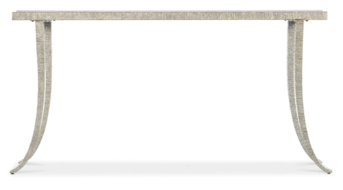 Transitional Console Table with Marble Top