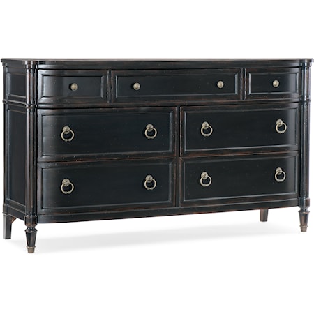 Traditional 7-Drawer Dresser