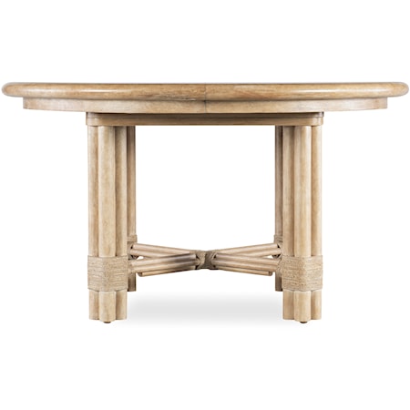 Casual Round Dining Table with 20" Leaf