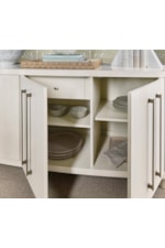 Hooker Furniture Melange Transitional 3-Door Credenza with Silverware Tray