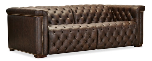 Traditional Power Reclining Sofa with Power Headrests
