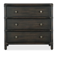 Casual 3-Drawer Nightstand