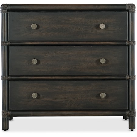 Casual 3-Drawer Nightstand
