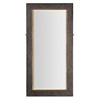 Casual Floor Mirror with Jewelry Storage