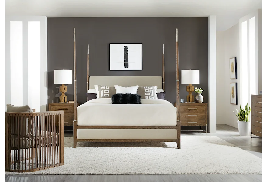Chapman King 4-Piece Bedroom Set by Hooker Furniture at Stoney Creek Furniture 