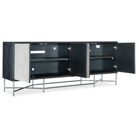 4-Door Fine Lines Storage Credenza