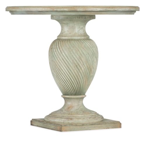 Traditional Round Wood End Table