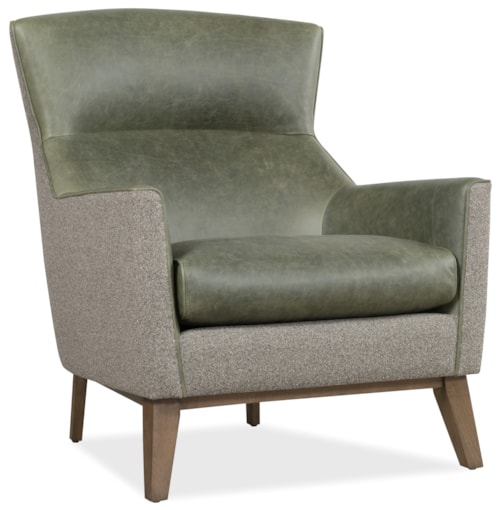 Contemporary Bustle-Back Armchair with Splayed-Leg Base