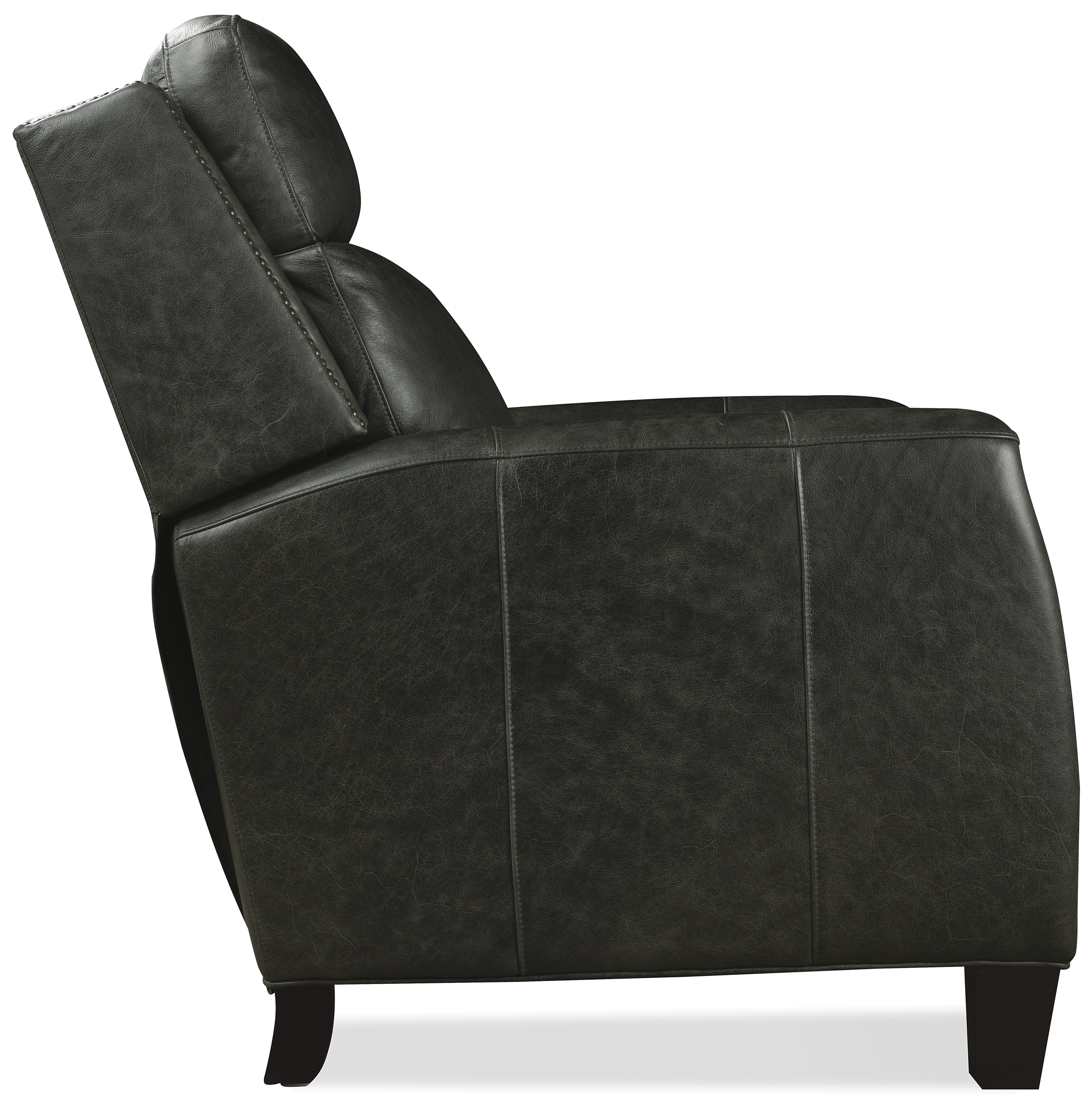 Leather Bustle-Back Power Recliner