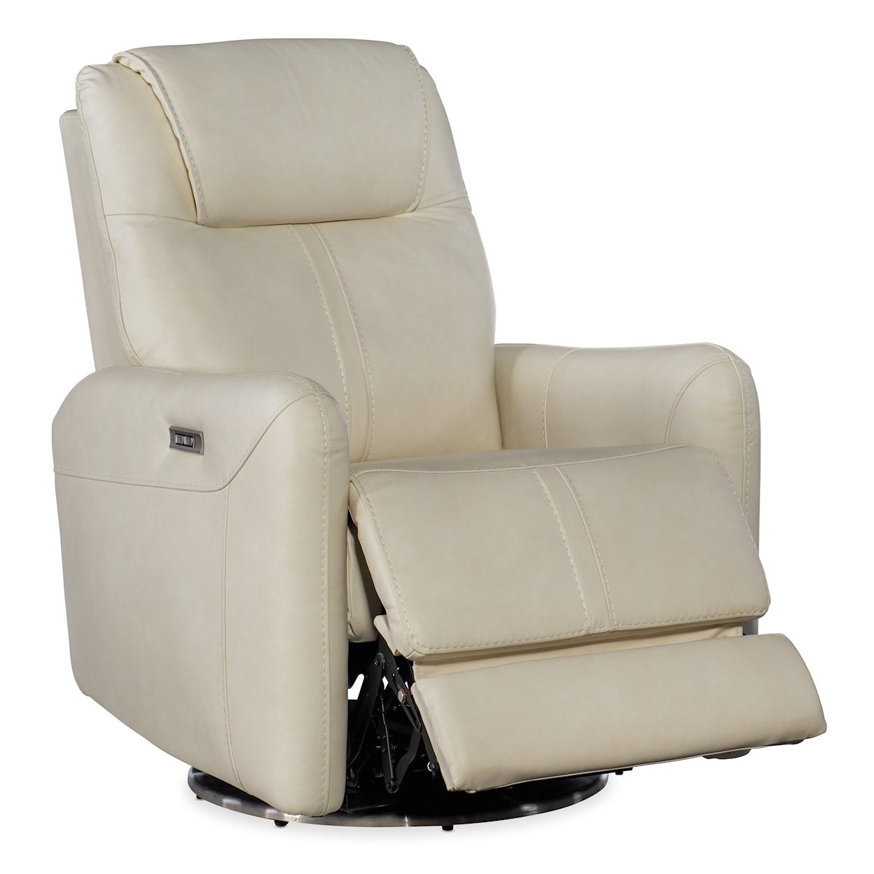 Hooker Furniture Reclining Chairs Steffen Swivel Pwr Recliner w/ Pwr Headrest