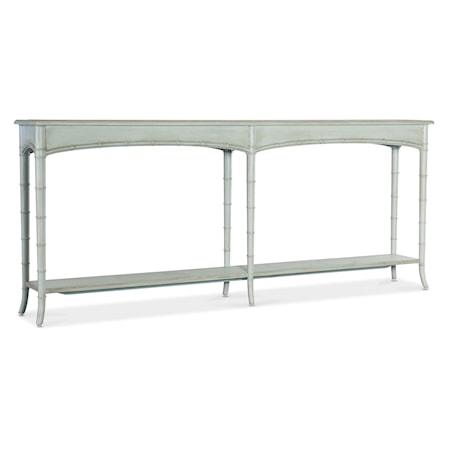 Console Table with Fixed Display Shelves