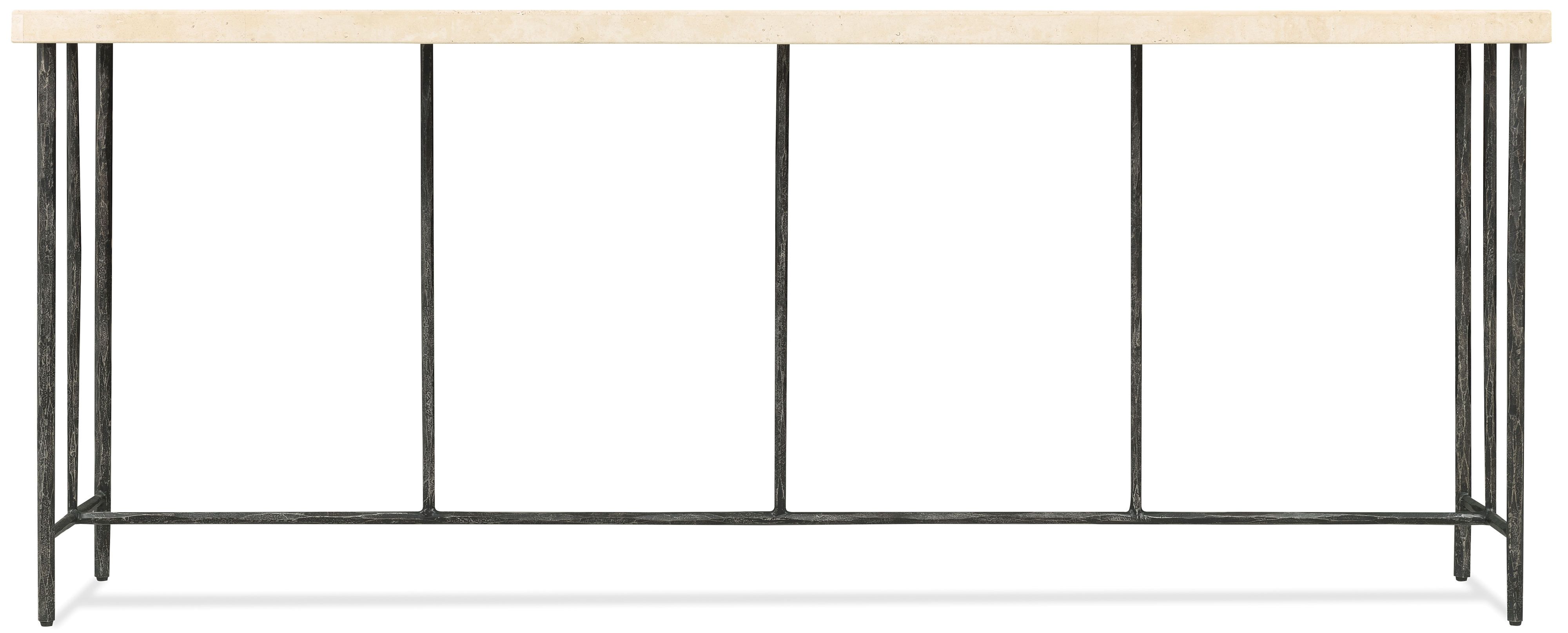 Hooker Furniture Driftwood Stone-Top Metal Console Table