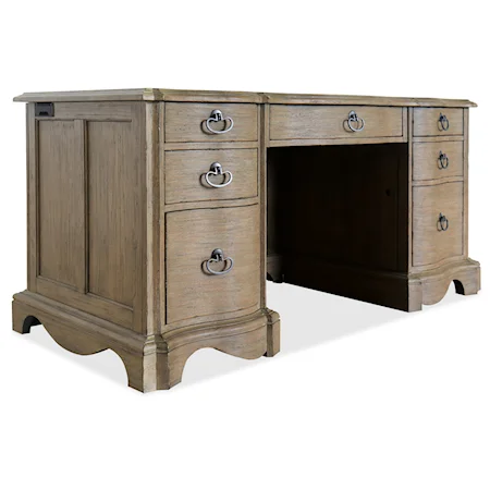 Traditional Junior Executive Desk with Keyboard Drawer