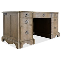 Traditional Junior Executive Desk with Keyboard Drawer