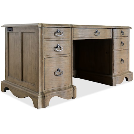 Traditional Junior Executive Desk with Keyboard Drawer