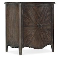 Traditional Two-Door Nightstand with Touch Light