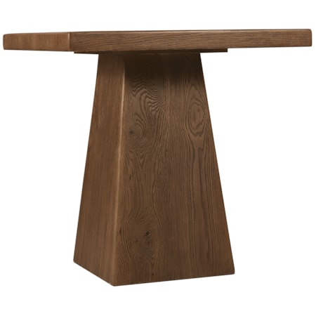 24" Sq. Pedestal End Table