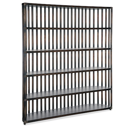 5-Shelf Slatted Bookcase