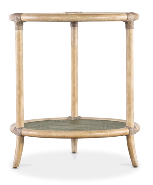 Casual 2-Shelf End Table