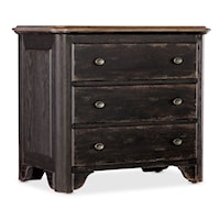 Traditional 3-Drawer Nightstand with Self-Closing Drawers
