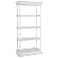 Traditional Charleston Etagere with Open Shelving