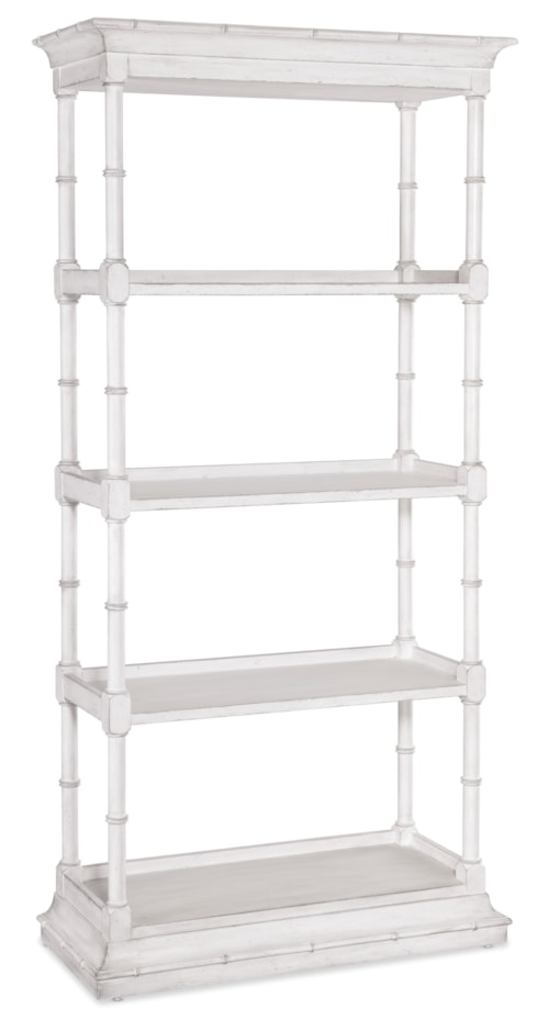 Traditional Charleston Etagere with Open Shelving