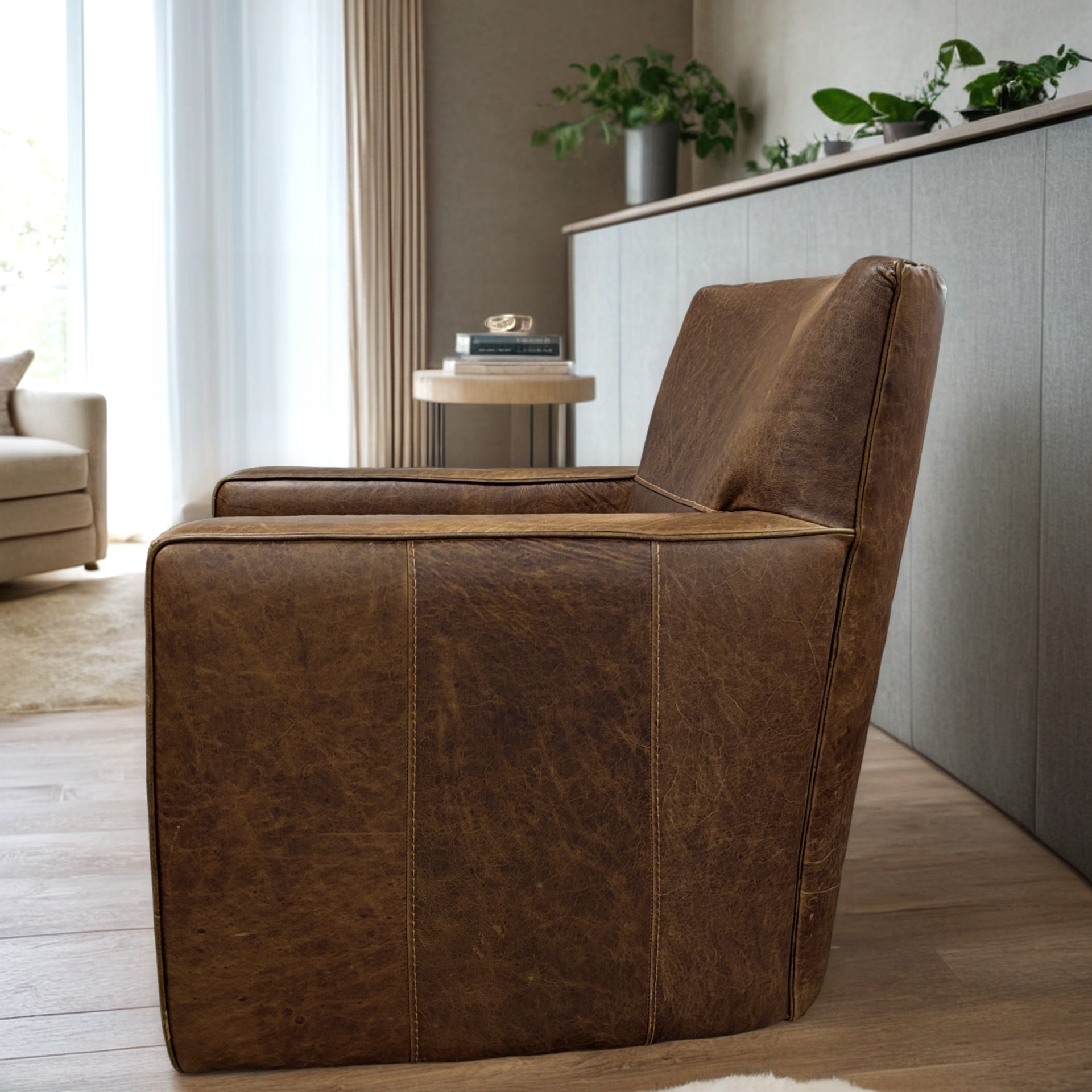 Leather Swivel Chair