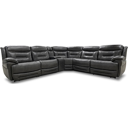 Jude LEATHER SECTIONAL W/ PWR HEADRESTS