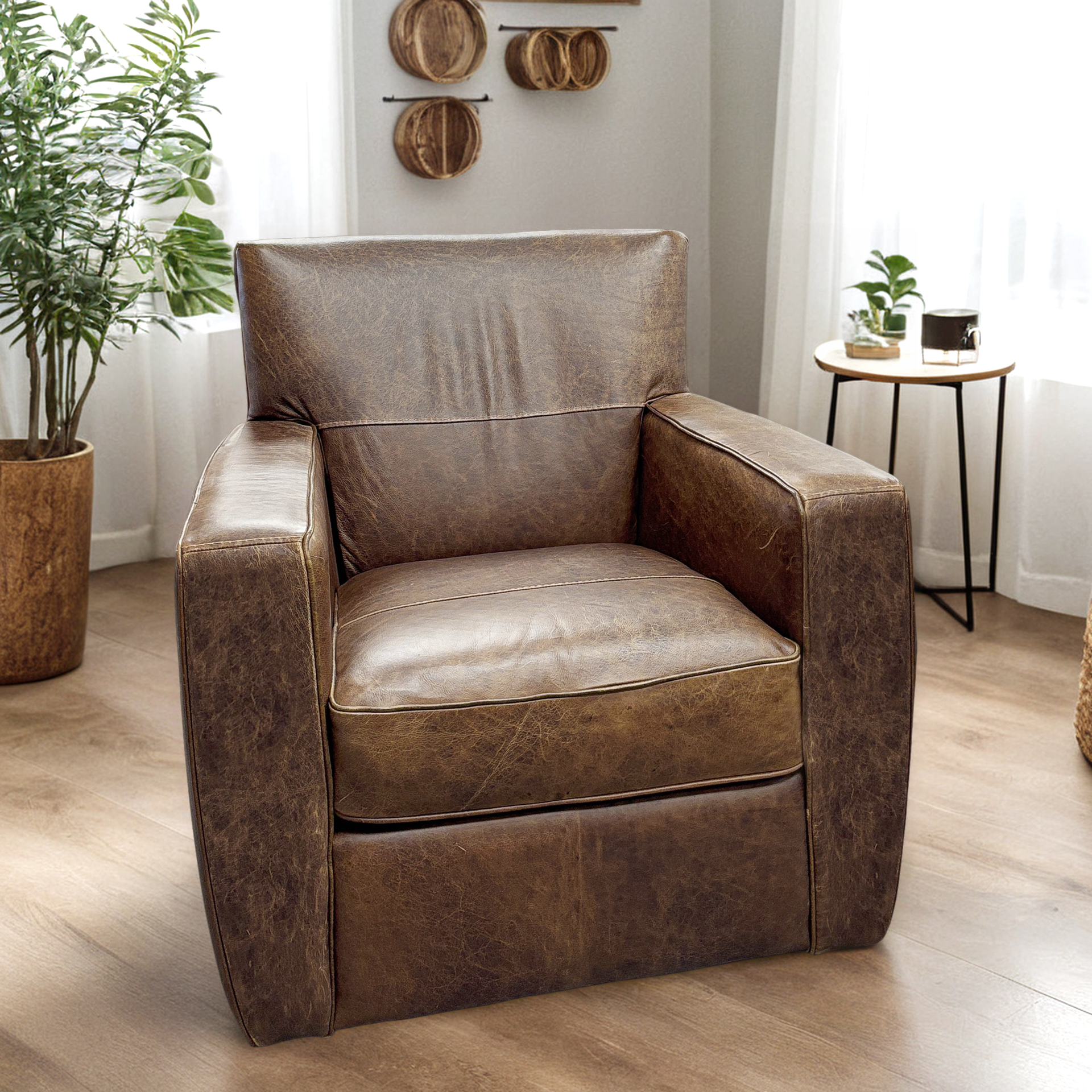 Leather Swivel Chair