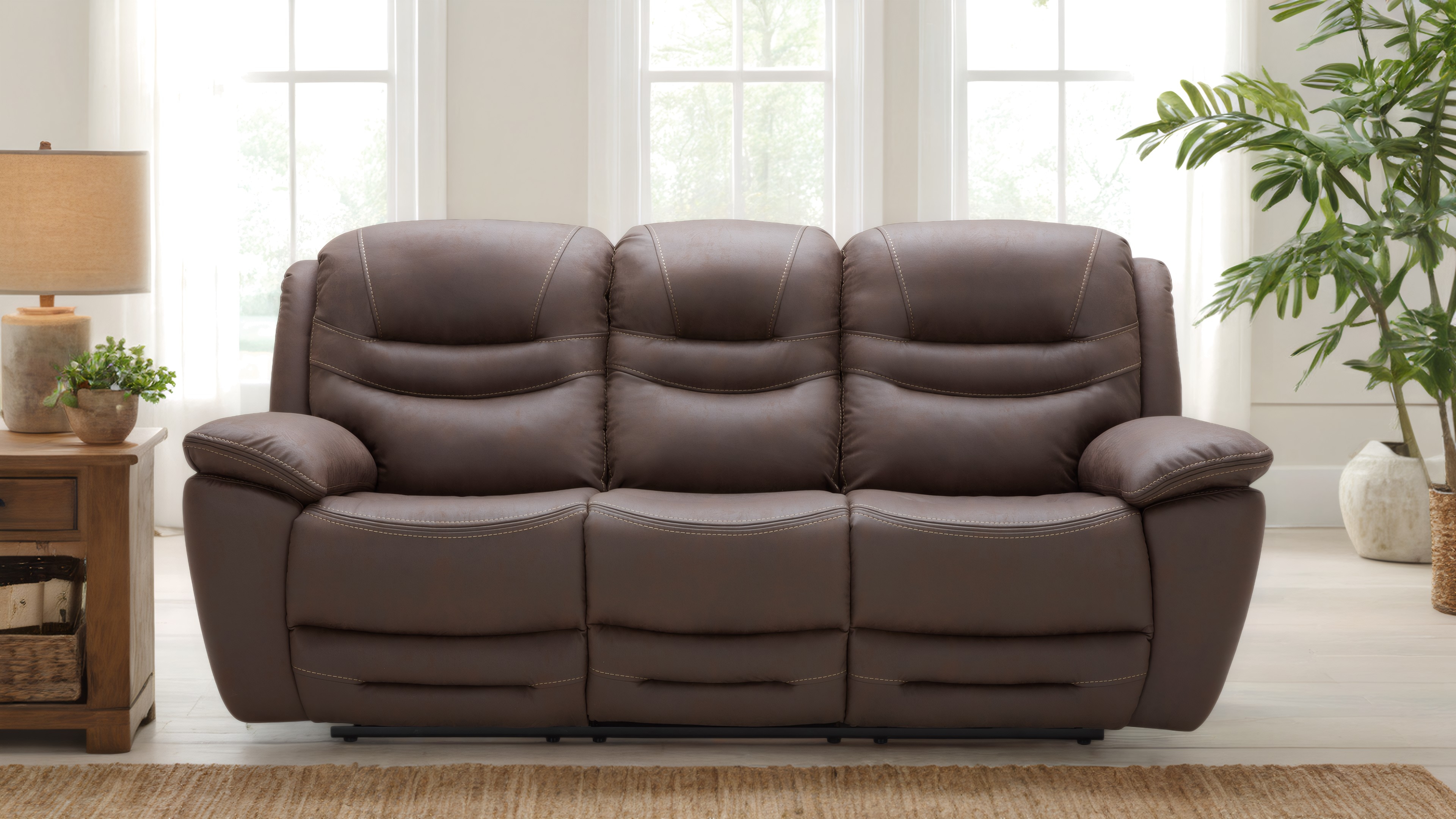 Power Reclining Sofa w/ Power Headrests