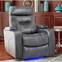 Kevin Power Zero Gravity Recliner with Power Adjustable Headrest, Cupholder, Storage Arms
