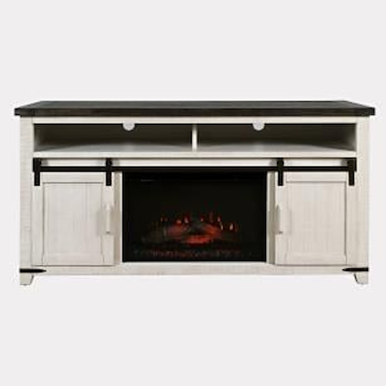 Jofran Canton White Fireplace