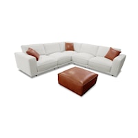 5-Piece Modular Sectional and Byron Ottoman