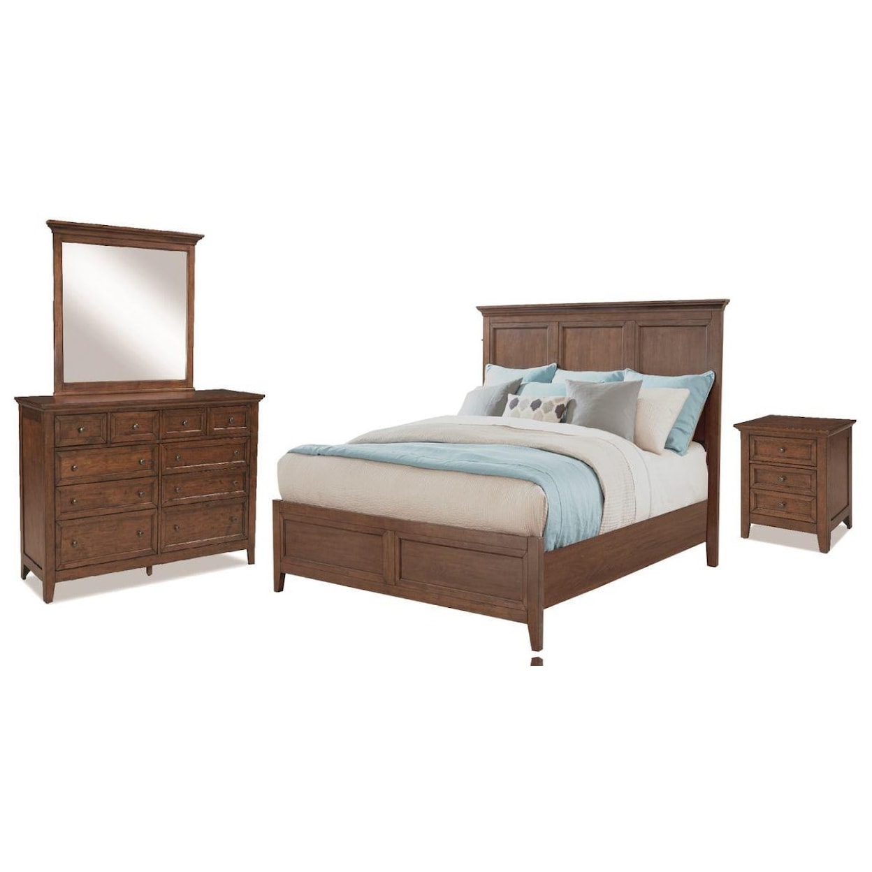 Inner Home Tolson 4 Piece King Bedroom Group