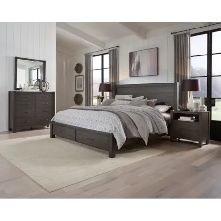 Rustic Queen 4-pc Bedroom Group