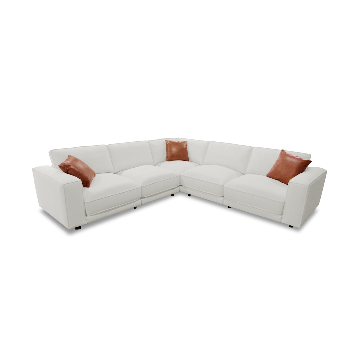 K.C. Kyren with Crypton Home Performance Fabric 5-Piece Modular Sectional