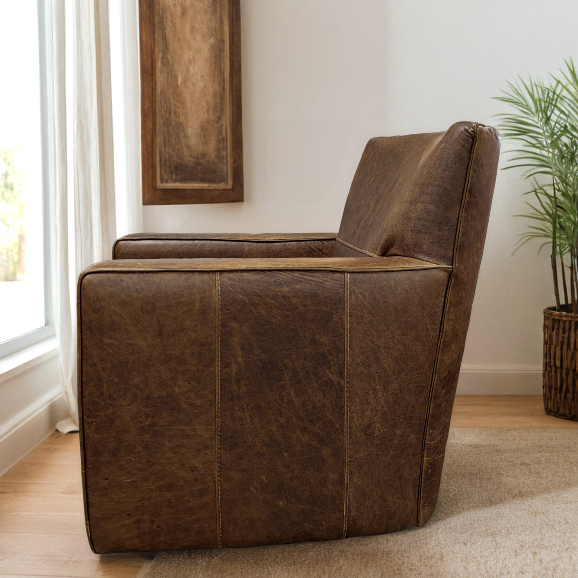 Leather Swivel Chair