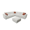 K.C. Kyren with Crypton Home Performance Fabric 5-Piece Modular Sectional and Kyren Ottoman