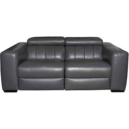 Power Reclining Leather Loveseat