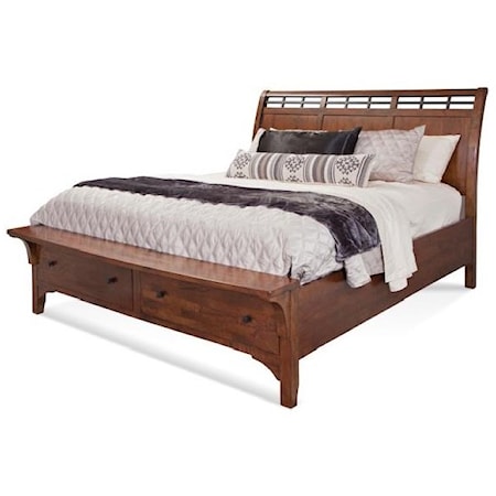 King Storage Bed