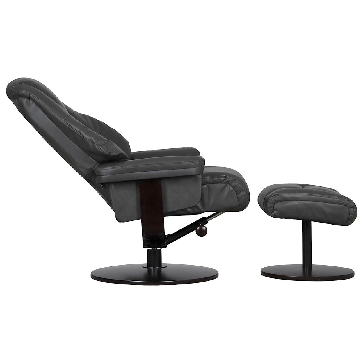 Mac Motion Chairs 14130 Push Back Chair and Ottoman