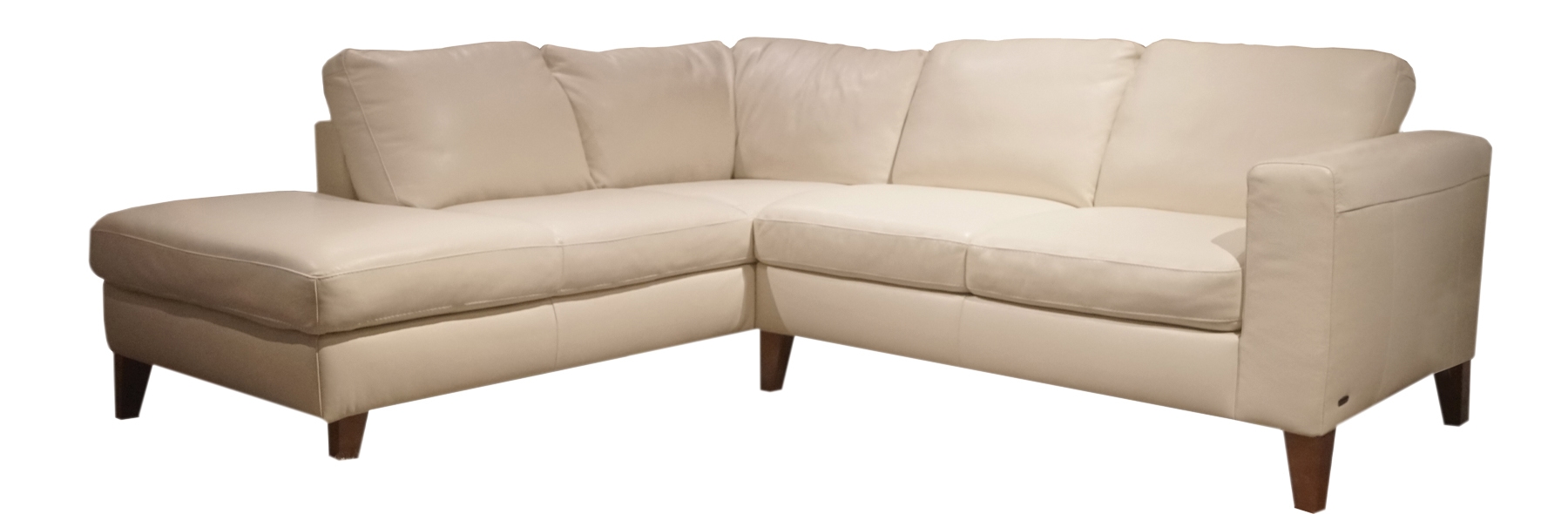 Leather Sectional with Chaise